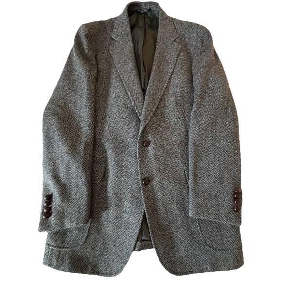 Cricketeer Other - Clubfellow Cricketeer Wool Blazer USA Herringbone 42R 2 Button Mens